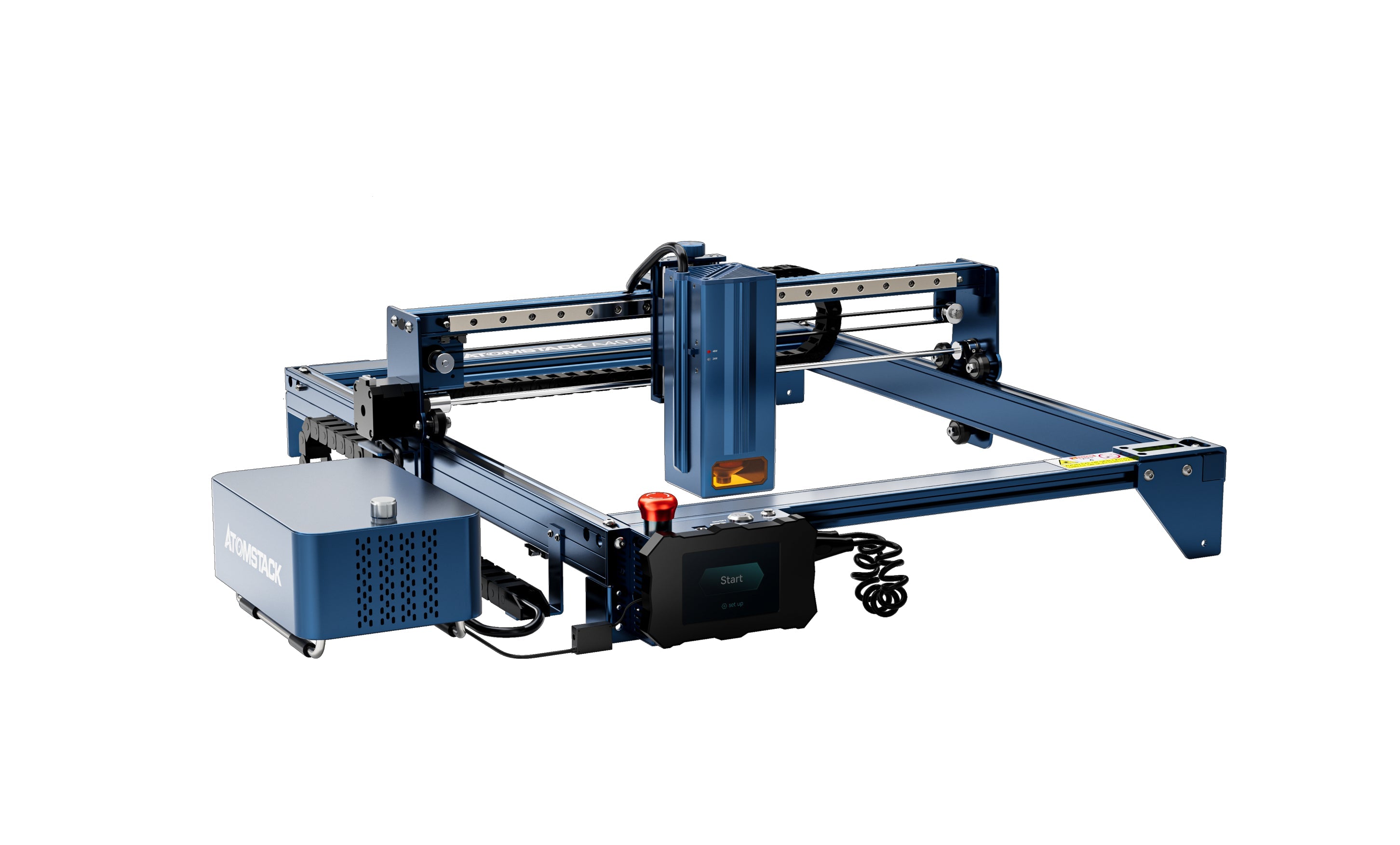 AtomStack A40 Pro Laser Cutter and Engraver Equipped with F60 Air Assist Kit