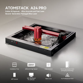 AtomStack A24 Pro Optical Power 24W Unibody Frame Laser Engraver