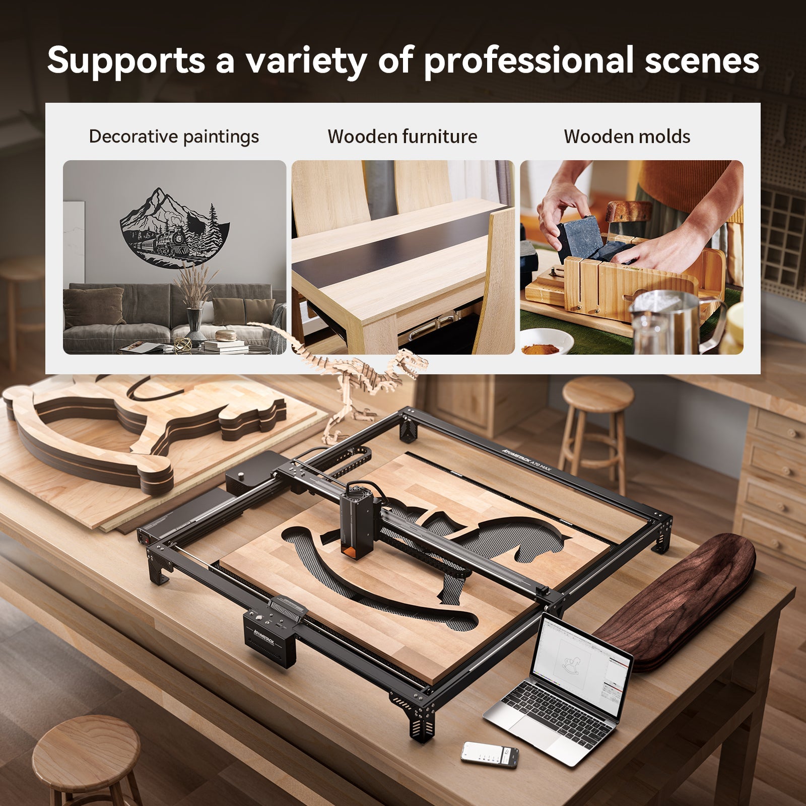 AtomStack A70 Pro Laser Cutter