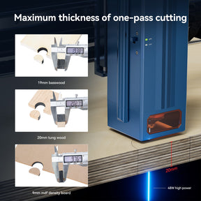 AtomStack A40/S40 Max Large Size Laser Engraving And Cutting Machine with F60 Air Assist Kit