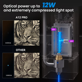 AtomStack A12 PRO Optical Power 12W Laser Engraver