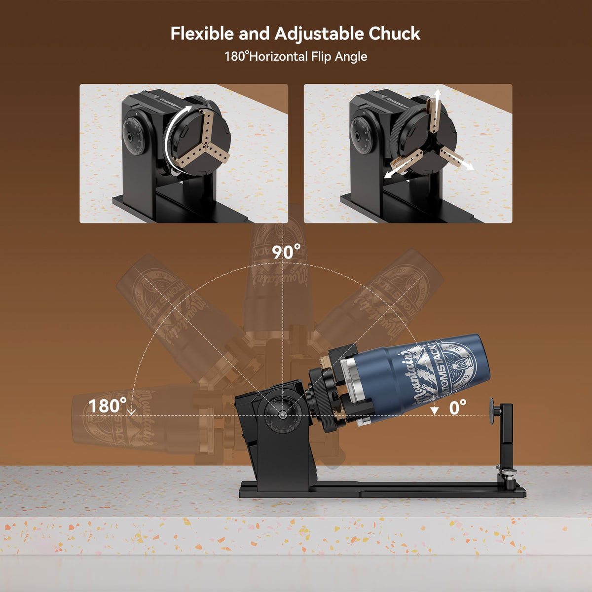 AtomStack R1 V2 Laser Engraver  Rotary Chuck