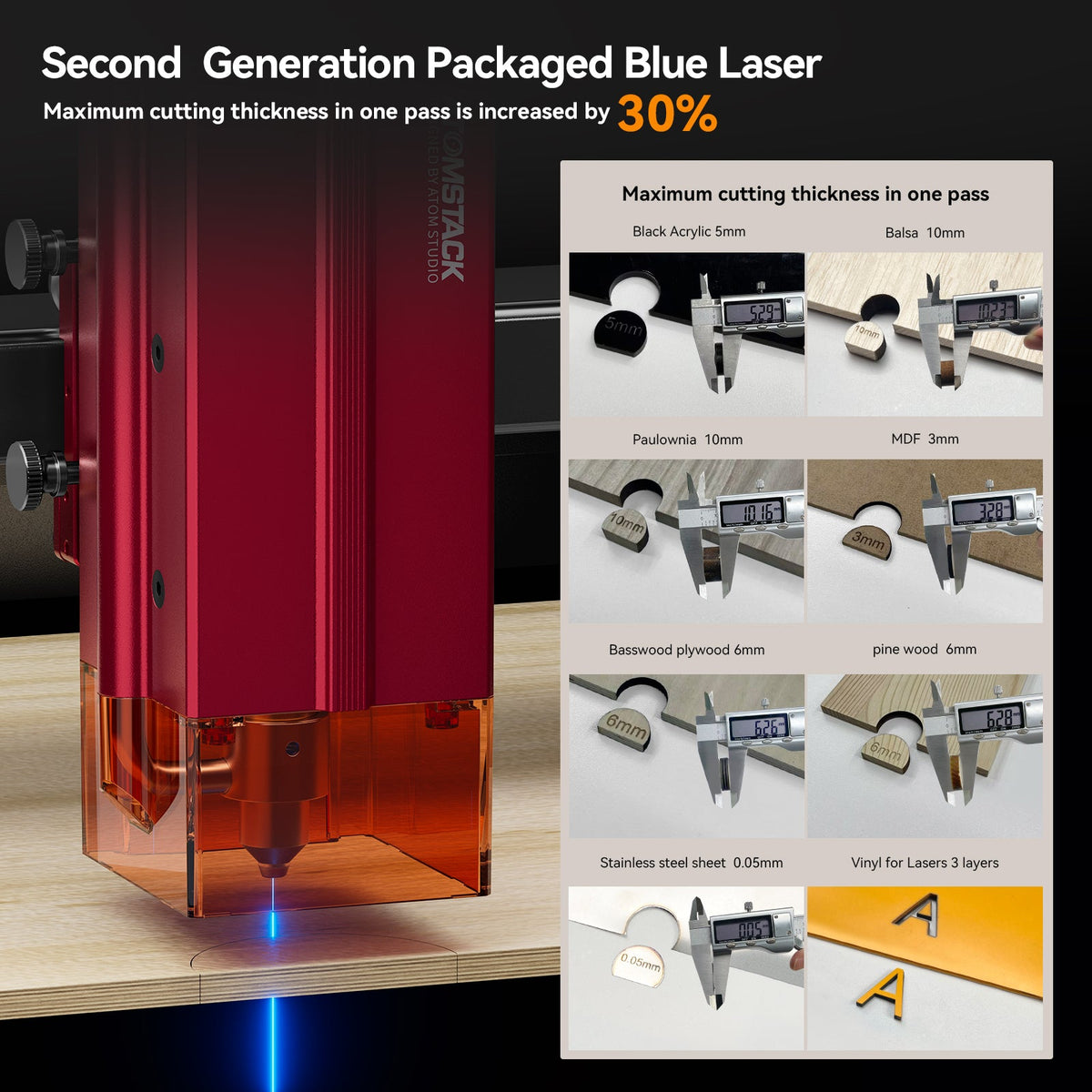 AtomStack A12 PRO Optical Power 12W Laser Engraver