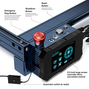 AtomStack A40/S40 Max Large Size Laser Engraving And Cutting Machine with F60 Air Assist Kit