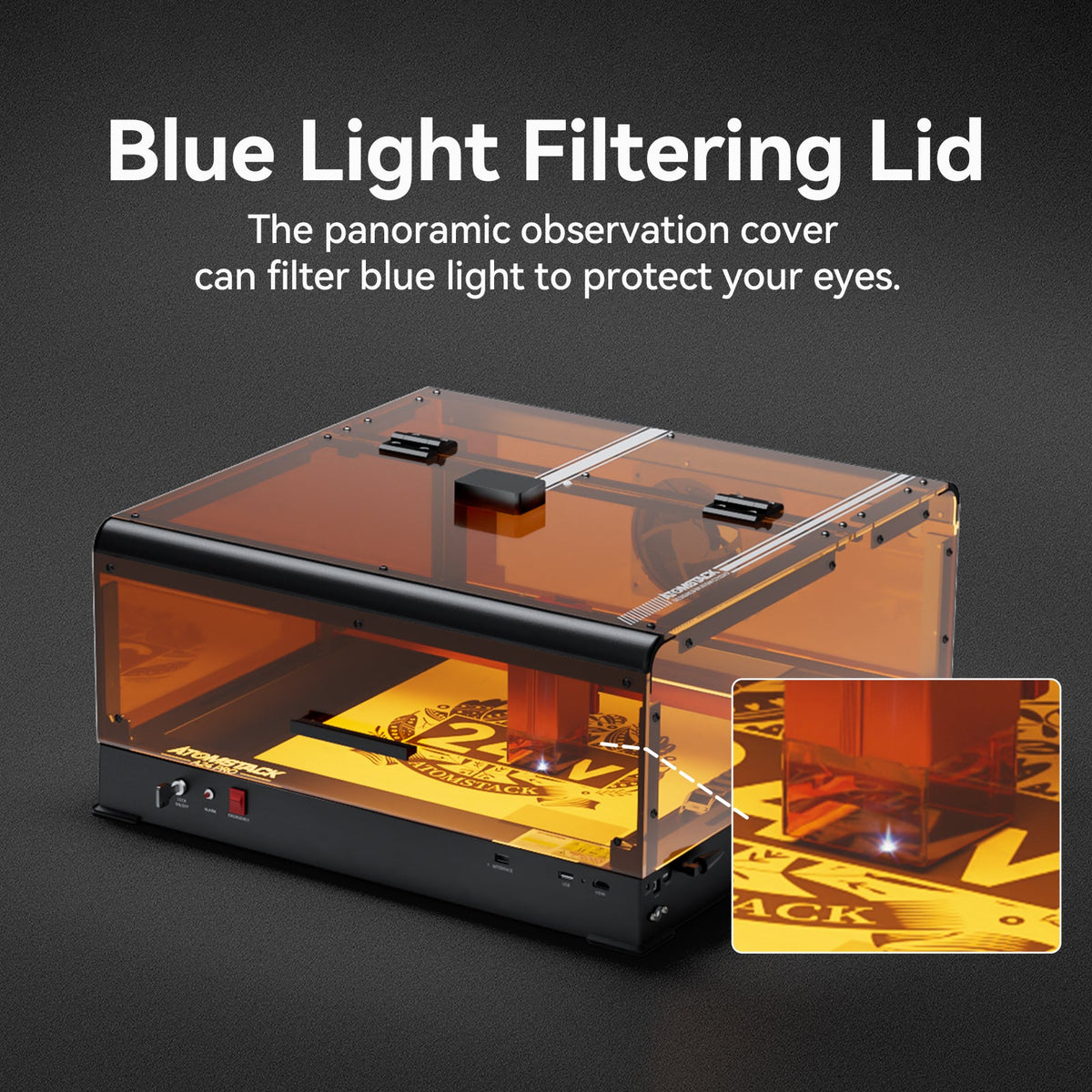 AtomStack A24 Ultra Optical Power 24W Unibody Frame Laser Engraver