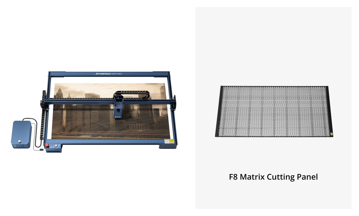 Graveur laser <tc>AtomStack</tc> A20 Max de grande taille avec protection des yeux et assistance pneumatique F60