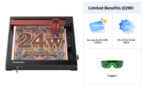 AtomStack A24 Pro Optical Power 24W Unibody Frame Laser Engraver