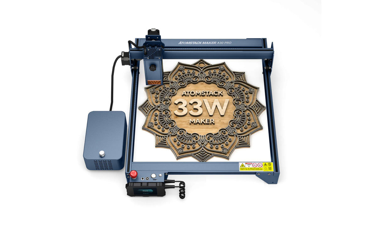 AtomStack A30 Pro Laser Engraving and Cutting Machine with F60 Air Assist Kit