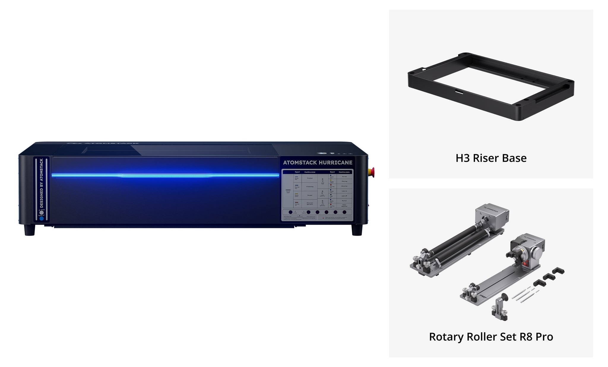 AtomStack Hurricane 55W CO2 Laser Cutter